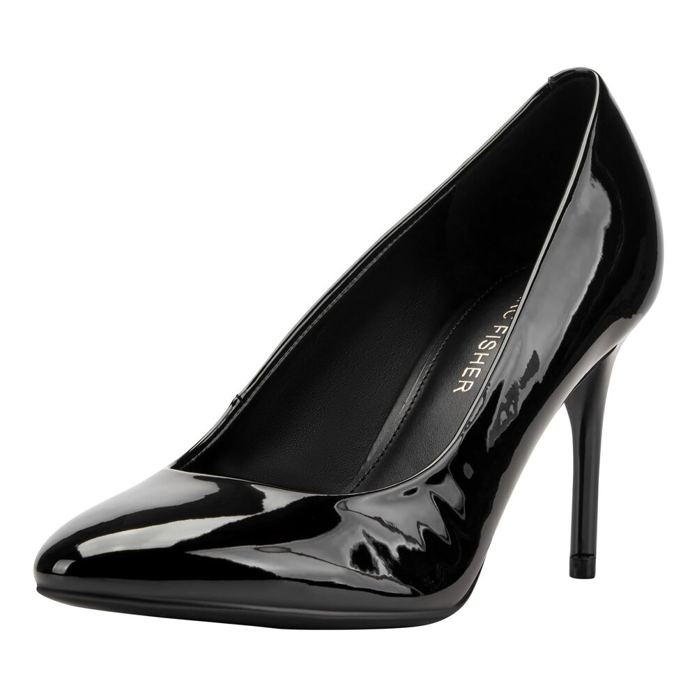 Marc Fisher Women's Rigby Pump, Black Patent 001, 7